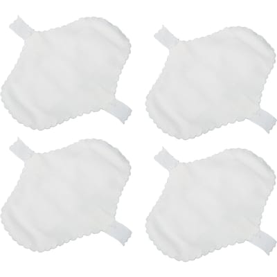 Lot de 4 serviettes hygiéniques lavables, anti-fuites, respirantes, à forte absorption, en coton, réutilisables