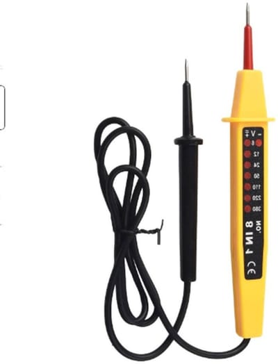 EXCITAT Spanningszoeker - 8-in-1 Test Pen - Spanningstester - multifunctionele auto elektrische instrumententester - 6-380 V - AC-DC - met indicatielampje