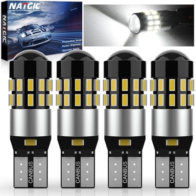 4x T10 W5W 194 LED Lampen Wit 6000K - Interieur, Dak, Leeslampjes - Plug & Play Zonder Foutmelding