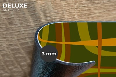 Placemats - 6 stuks - 45x30 cm - Placemat kunststof - Jaren 70 - Retro - Groen - Borden onderleggers - Decoratie voor op tafel - Keuken tafeldecoratie accessoires - Vinyl onderlegger - Tafelversiering