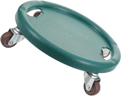 Vierwielige Ab Roller - Buikspiertrainer Fitnesswiel - Thuis Krachttraining - Omnidirectionele Wielen - 28 x 28 x 7 cm - Groen