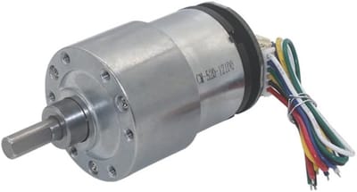 DC Motor - Transmissiemotor Elektrisch - DIY Projecten - Met Encoder - 12V 1000rpm - Metaal