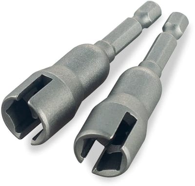 2 steeksleutels, 4 mm sleuf- en vlinderdoppen, 0,7 inch vleugelmoerdoppen voor boormachines