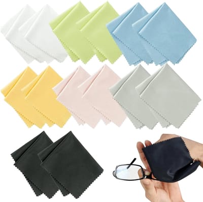 Dailygoods - Set van 14 Microvezel Reinigingsdoekjes voor Glas en Schermen