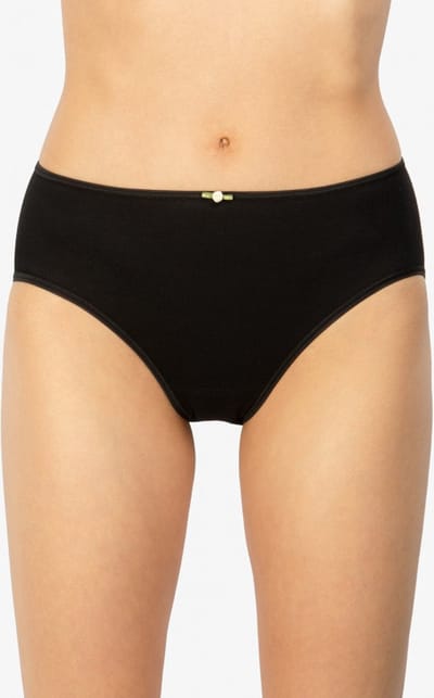 Dames heup slip - katoen 3267 - dames ondergoed - dames onderbroek - Katoenen ondergoed - Zwart / XXL