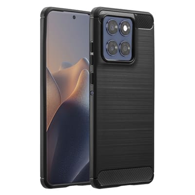 imoshion Hoesje - Geschikt voor Motorola Edge 60 Fusion - Brushed Backcover - Zwart