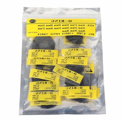 O-Ring Seals Set van 950 Stuks, Diverse Maten van 0.5 tot 30mm voor Horloge Achterkappen en Vervangingen, Universele Rubberafdichtingen voor Waterdichtheid en Duurzaamheid