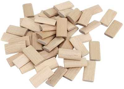 Dailygoods- Houten Pluggen Set van 50 Stuks - Beukenhout