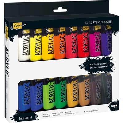 SOLO GOYA Acrylverf Set – 16 stuks 20 ml tubes