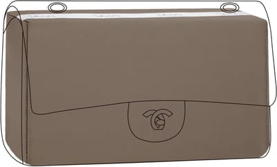 Silk Bag Kusseninzet voor Handtas, Luxe Handtas Organizer en Purse Shaper in Etoupe Grey, Ideaal voor Classic Flap Handtassen en Organisatie van Accessoires