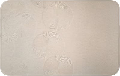 Badmat 80x50 cm - Antislip - Japandi - Beige - Modern - Badmatten voor badkamer - Badkamermat - Douchemat - Badkamer mat