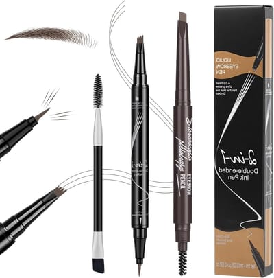 3-in-1 Oogbrauwpotlood Set, Waterdicht en Smudge-Vast, Natuurlijke Look met Micro-Sculpting Tips, Perfect voor Dunne en Volle Ogen