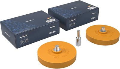 Foliegumset 2x met adapter voor het verwijderen van folies en lijmresten op voertuigen