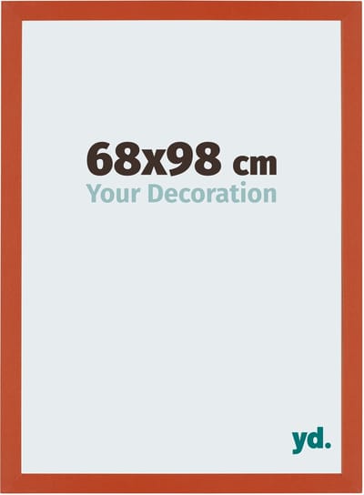 Your Decoration - Fotolijst 68x98 cm - MDF - Oranje - Mura