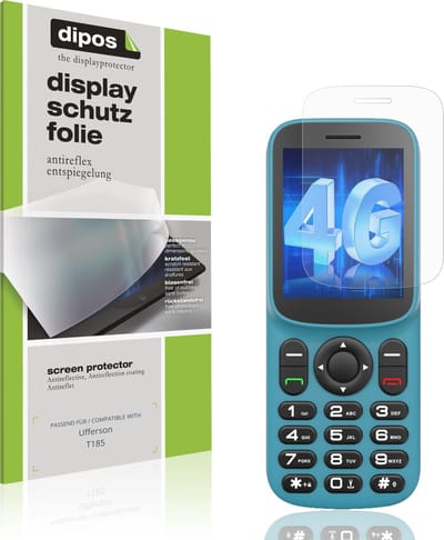 dipos – 4x Matte Beschermfolie geschikt voor Ufferson T185 | Krasbestendige & antireflecterende Screenprotector Ultra-Thin