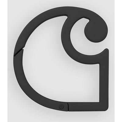 Carhartt WIP C-Logo Karabijnhaak zwart