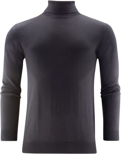 James Harvest SWEATER ASHLAND TURTLE 2112513 - Zwart - L