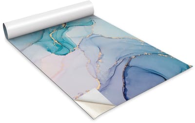 Wallfluent Meubelfolie - Snoepmarmer Meubelsticker - 100 cm x 50 cm - Veelkleurig Meubelfolie - Decoratieve Folie - Meubel Make-Over - Kastfolie - Plakfolie Mat - Kastdeuren Folie