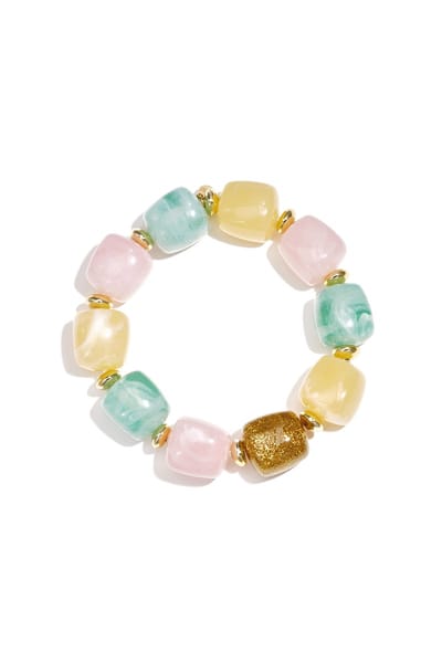 Big Beaded Colourfull Armband | Acryl & RVS | Mixed Color | Beste Cadeau Voor Haar | Kralenketting