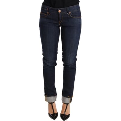 Skinny Jeans met Opgerolde Zoom