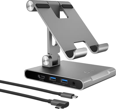 j5create Standaard onder meerdere hoeken: met dockingstation voor iPad Pro