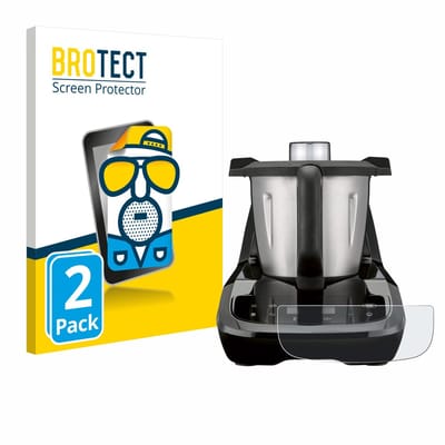 BROTECT - Screenprotector voor SilverCrest Monsieur Cuisine compact - Folie Beschermfolie matte 2 Stuks