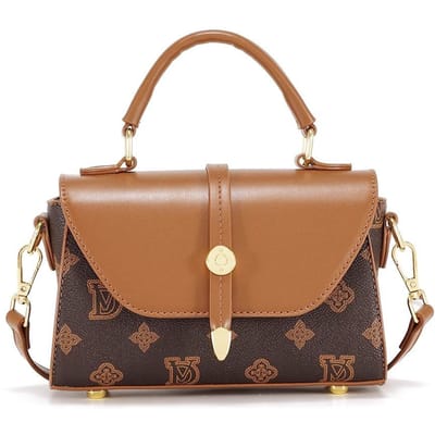 Dameshandtas, Dames Crossbody Tas, Modieus over één schouder, Veelzijdig, Eenvoudige en Licht Luxe Dames Tas brown