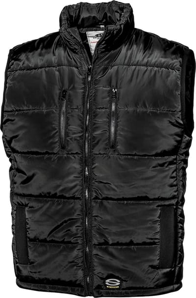 SIR SAFETY KENDO Bodywarmer Werkjas HEREN Veiligheidsjas Zwart - Waterafstotend - Gevoerd - Verstelbaar