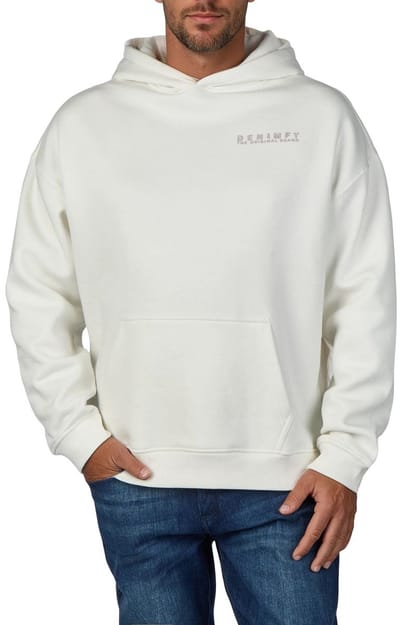 DENIMFY Heren Sweatshirt DFMaxim bequem Wit S Volwassenen Hoodie - Sweatshirt