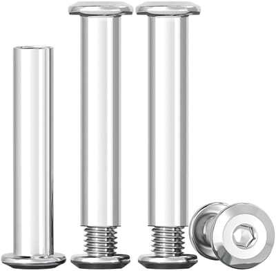 Set van 10 Verbinding Schroeven M6 RVS A2 V2A (10 x Schroef, 10 x Cilinderbout) M6 x 40 mm voor Meubels en Kasten, Duurzaam en Corrosiebestendig
