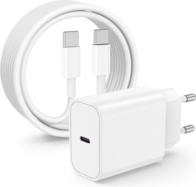 oTronica USB C Adapter 30W snellader met usb C naar usb C kabel 1M Geschikt voor o.a. Smartphone en Tablet