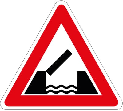 Beweegbare brug sticker - J15 | 30 cm