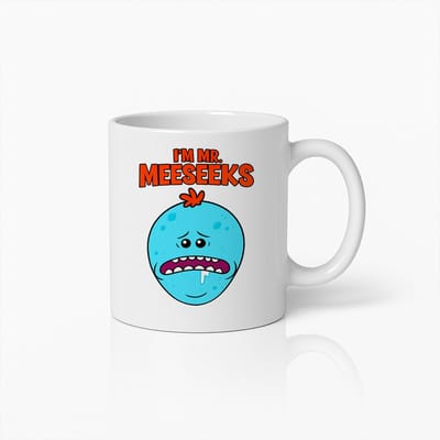 I’m Mr. Meeseeks Mok 330ml – Grappige Cartoon Beker – Leuk Cadeau voor Animatieliefhebbers & Comedyfans