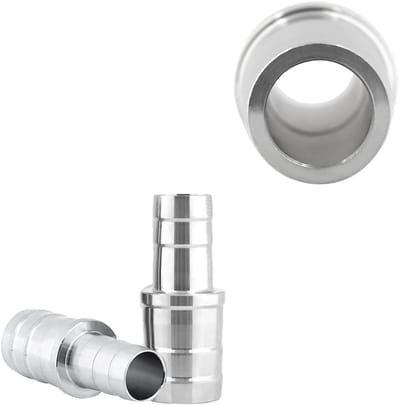 Dailygoods - Aquariumslang-verloopstuk - Slangadapter - Roestvrij staal - Zilver - Aquariumaccessoires - Waterfilter-adapter - Geschikt voor watersyst...
