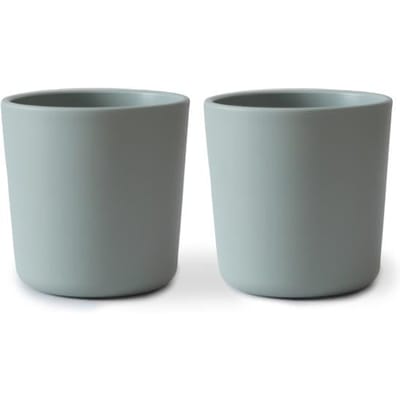 Siliconen drinkbeker - Mushie - BPA vrij - Sage blauw - set 2