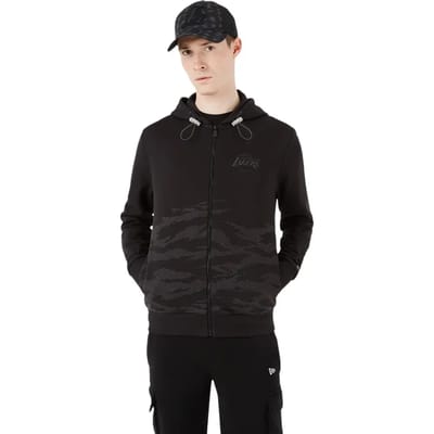Hooded sweatshirt met rits New Era Los Angeles Lakers