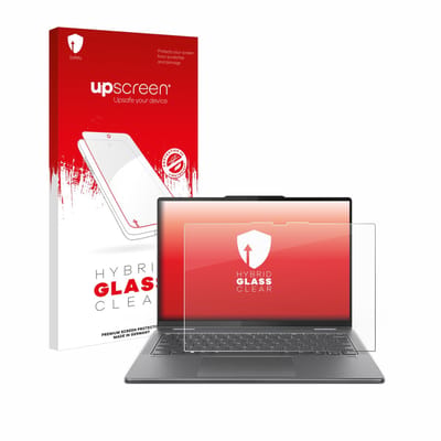 upscreen - Screenprotector voor Lenovo Yoga 7 2-in-1 Gen 9 14" - Folie Beschermfolie Beschermglas transparant