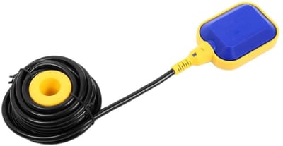 Automatische vlotter schakelaar voor pomp - 5m kabel voor waterniveau controle in tanks, vloeistofniveau regeling en waterpompbeheer