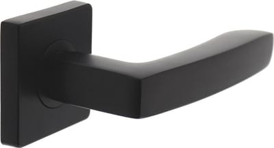 INTERSTEEL Deurkruk Muiden op vierkant rozet 7mm nokken mat zwart