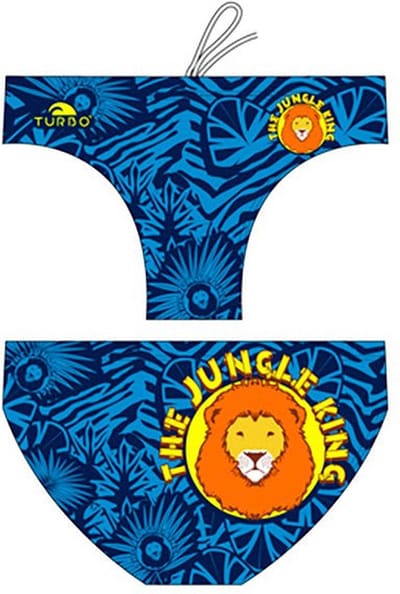 Turbo Jungle King Waterpolo Royal Zwemslip Blauw L Man