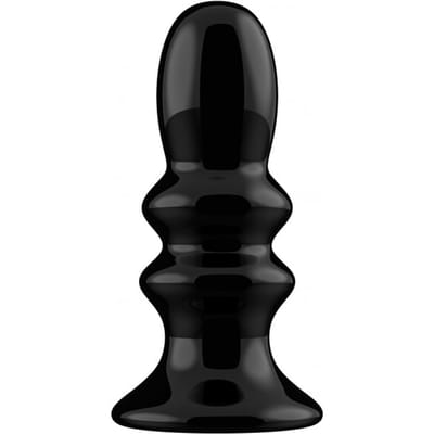 Chrystalino by Shots - Ribbly - Glass Ribble Vibrator with Suction Cup