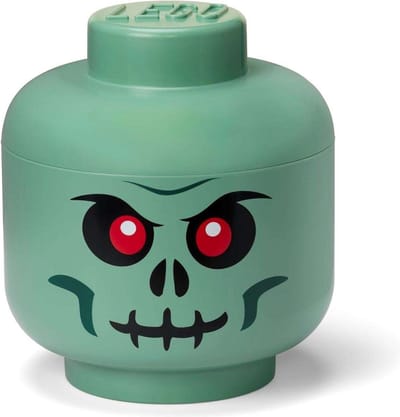 Opbergbox Hoofd Skelet Groen, Groot - LEGO