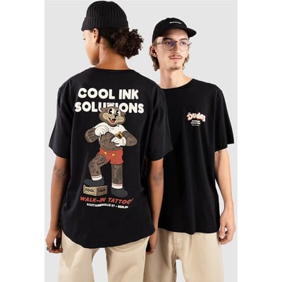 The Dudes Walking Tattoo T-Shirt zwart