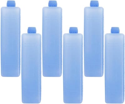 Compacte Koelblokken - Vrieselementen - Eten Vers Houden - Verbeterde Koel efficiëntie - 6 Stuks - Blauw