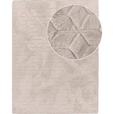 Vachtkleed Arnia beige 60x100 cm