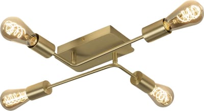 Lumidora Plafondlamp 74780 - Plafonniere - JADE - 4 Lichts - E27 - Goud - Messing (kleur) - Metaal