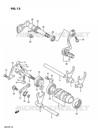Roulement barillet de sélection origine pour moto Suzuki 125 RM Neuf 6905Z