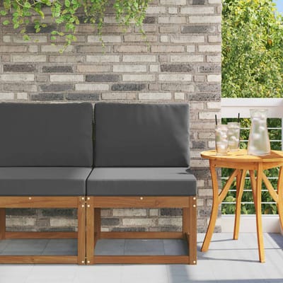 vidaXL - Buiten - Midden - Sofa - Massief - Acacia - Hout - Naturel