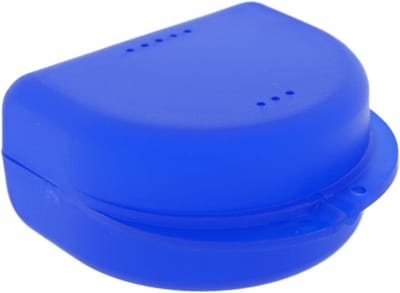 Tandbeugelbox - Opbergdoos Beugel - Hygiënisch Opbergen - Met Luchtgaten - 41 cm Hoog - Blauw