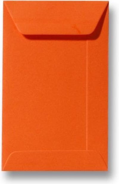 Envelop 6,5 X 10,5 Donkeroranje, 60 stuks